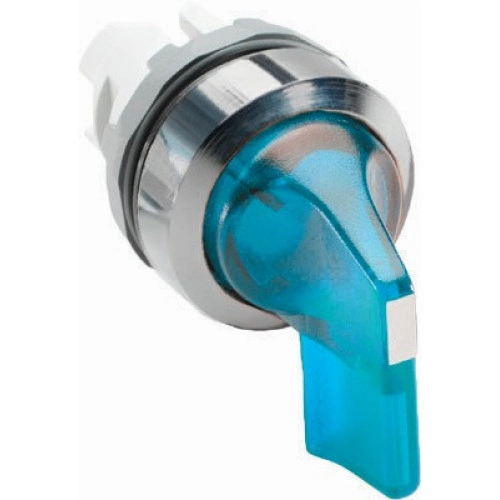 Переключатель M2SS5-21L (2-х позиционный, синий, длинная ручка, с подсветкой, корпус)